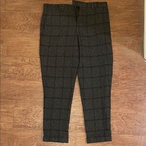 Men's Gray Checkered Pants